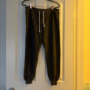 THE GREAT. Charcoal Cotton Joggers